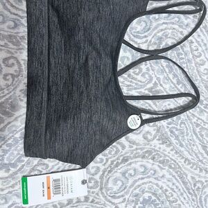 GAIAM Charcoal Strappy Sports Bra